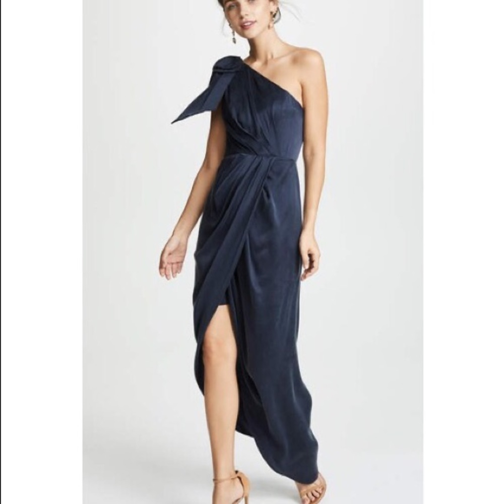 Zimmermann One Shoulder Bow Bodice Long Dress - AU 1